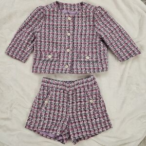 Janie and Jack Tweed Girls Set Size 18-24 Months